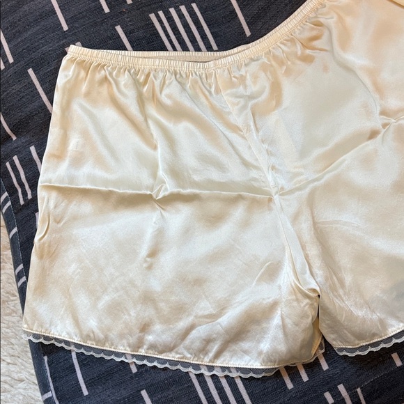 DONNI. Silk Tap Shorts in Light Yellow - Picture 10 of 17